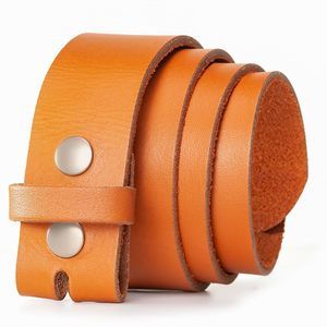 Leather Belt For Men - Genuine Leather Belt Without Buckle - Men's Belts🐦